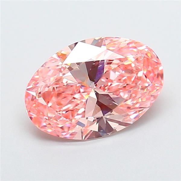 2.01 CT Fancy Vivid Pink OVAL
