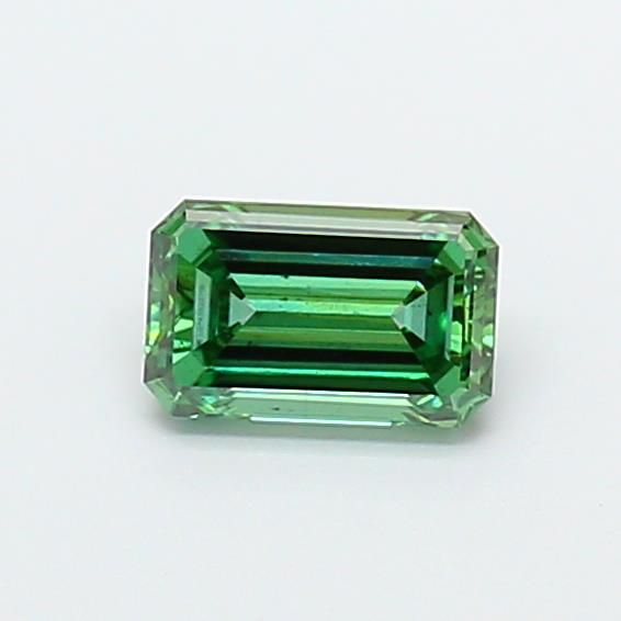 0.73 CT Fancy Vivid Green EMERALD