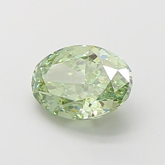 1.05 CT Fancy Vivid Green OVAL