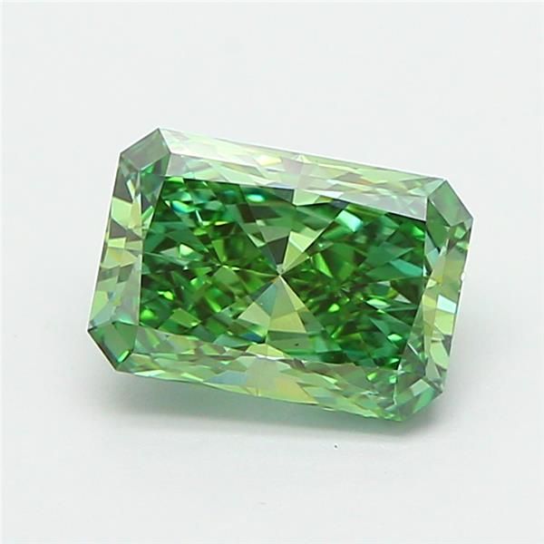 1.55 CT Fancy Vivid Green RADIANT