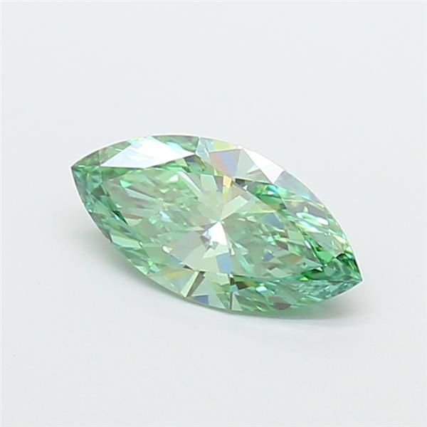 1.02 CT Fancy Vivid Green MARQUISE