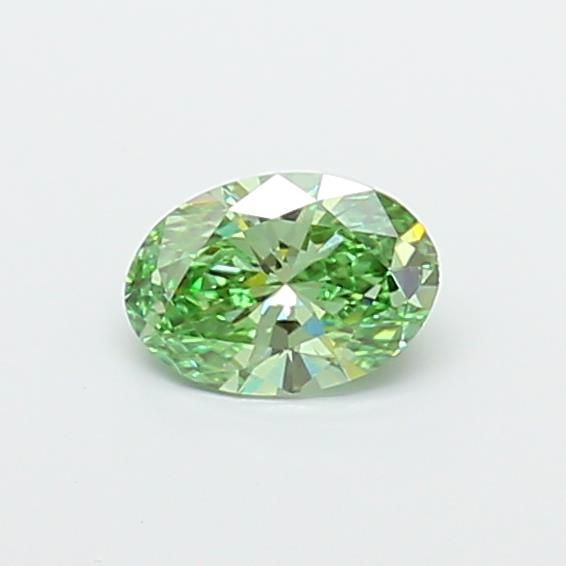 1.04 CT Fancy Vivid Green OVAL