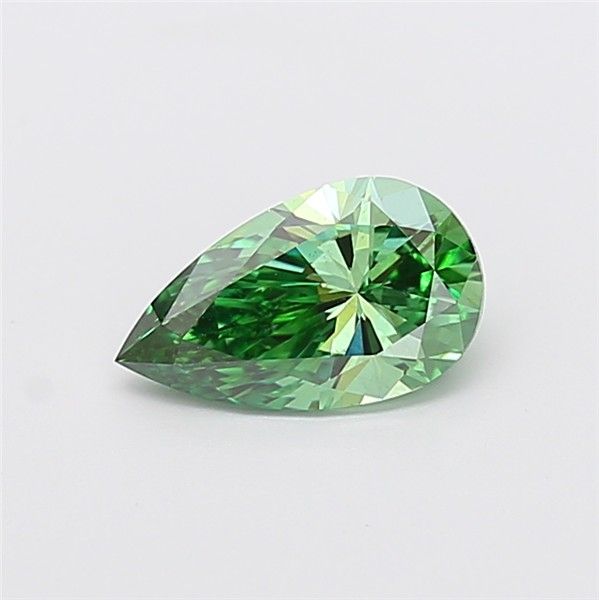 1.22 CT Fancy Vivid Green PEAR