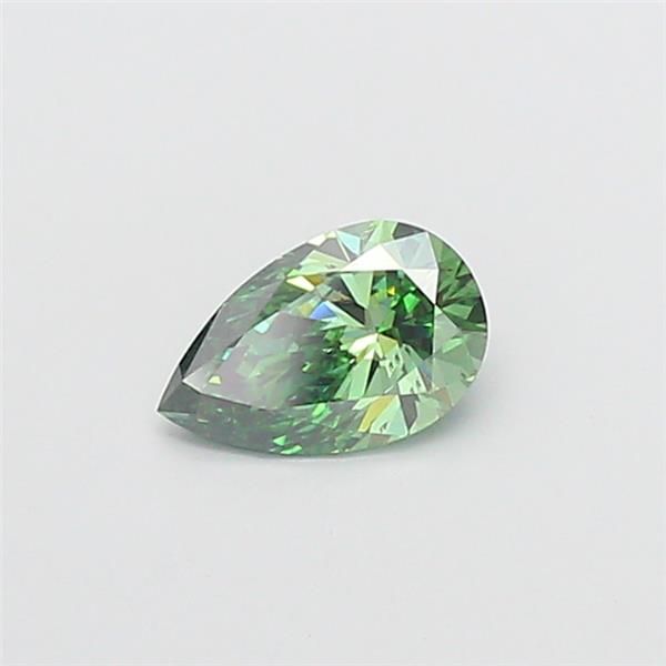 1.01 CT Fancy Vivid Green PEAR