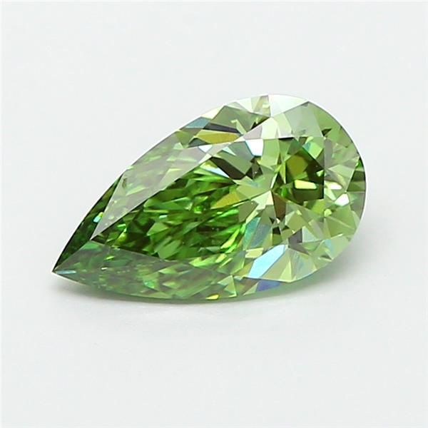 1.03 CT Fancy Vivid Green PEAR