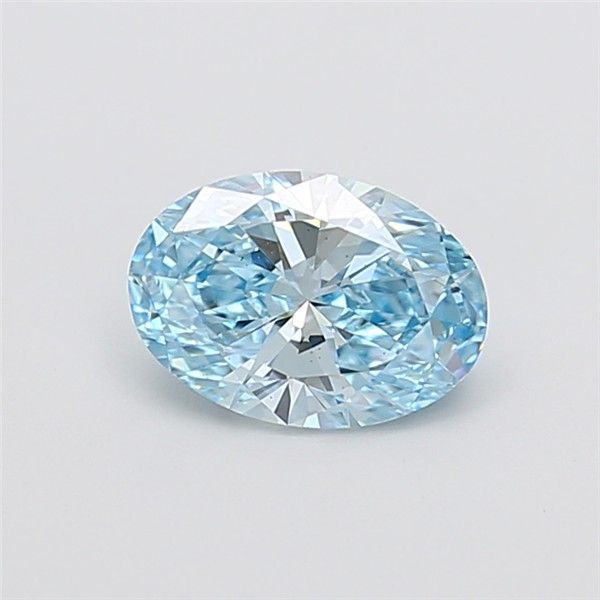 1.51 CT Fancy Vivid Blue OVAL