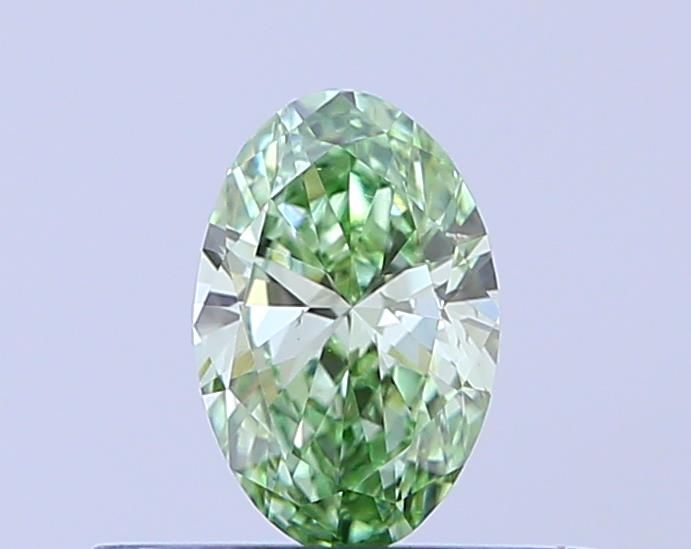 0.3 CT Fancy Vivid Green OVAL