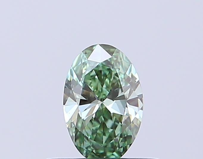 0.31 CT Fancy Vivid Green OVAL