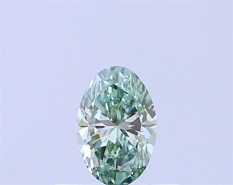 0.35 CT Fancy Intense Green OVAL