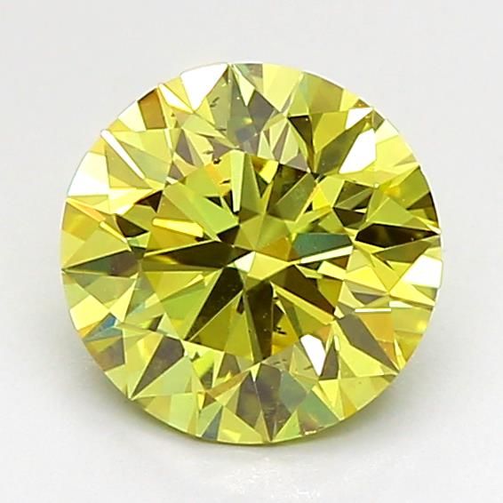 1.39 CT Fancy Intense Yellow ROUND