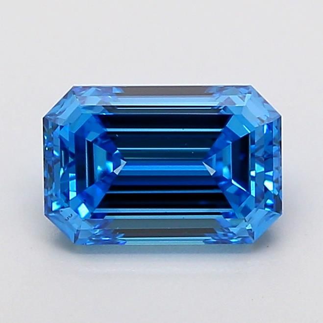 1.5 CT Fancy Vivid Blue EMERALD