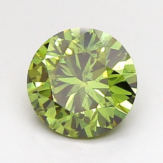 1.0 CT Fancy Vivid Green ROUND