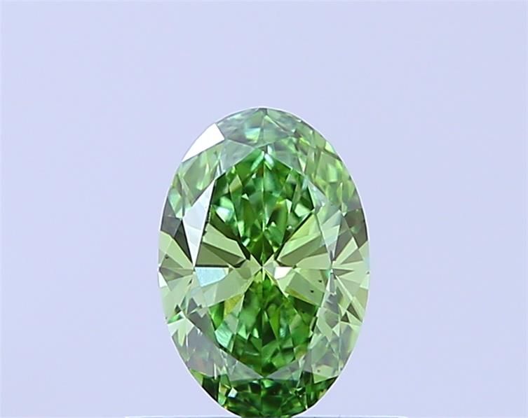 0.51 CT Fancy Vivid Green OVAL