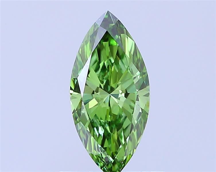 0.71 CT Fancy Vivid Green MARQUISE