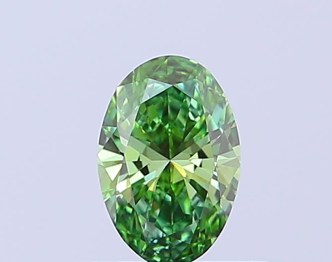 0.5 CT Fancy Vivid Green OVAL
