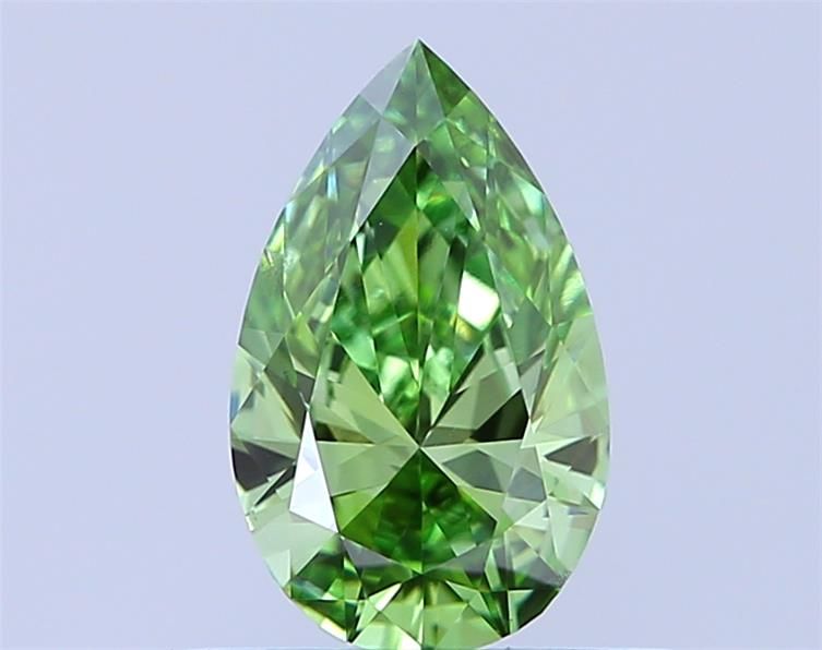 0.5 CT Fancy Vivid Green PEAR