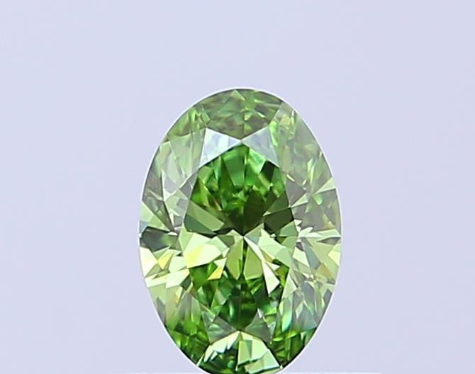 0.5 CT Fancy Vivid Green OVAL