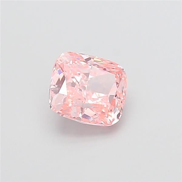 1.53 CT Fancy Vivid Pink CUSHION MODIFIED