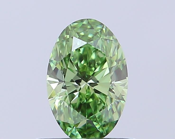 0.5 CT Fancy Vivid Green OVAL