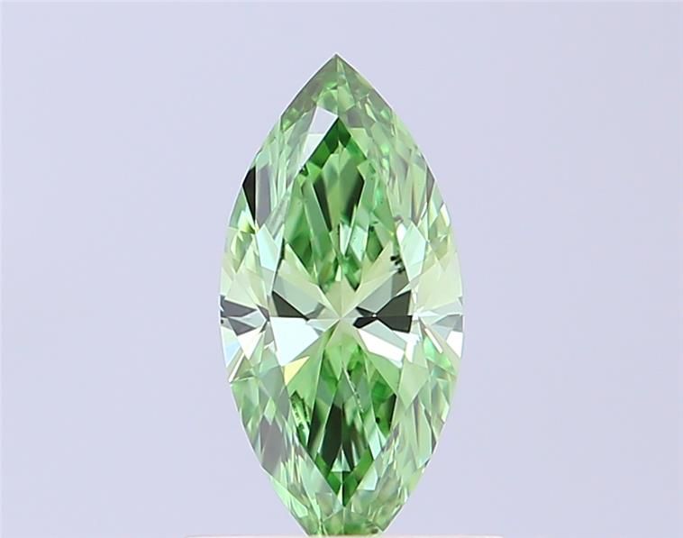 0.51 CT Fancy Vivid Green MARQUISE
