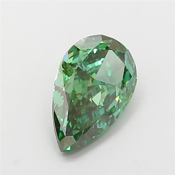 1.75 CT Fancy Vivid Green PEAR
