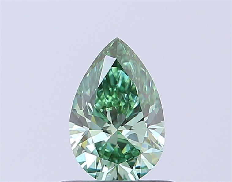 0.54 CT Fancy Vivid Green PEAR