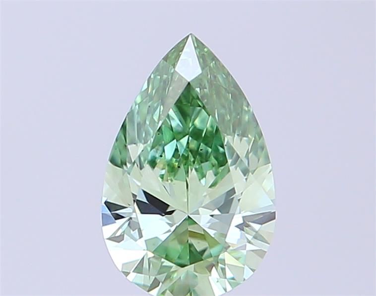 0.54 CT Fancy Vivid Green PEAR