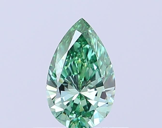 0.5 CT Fancy Vivid Green PEAR