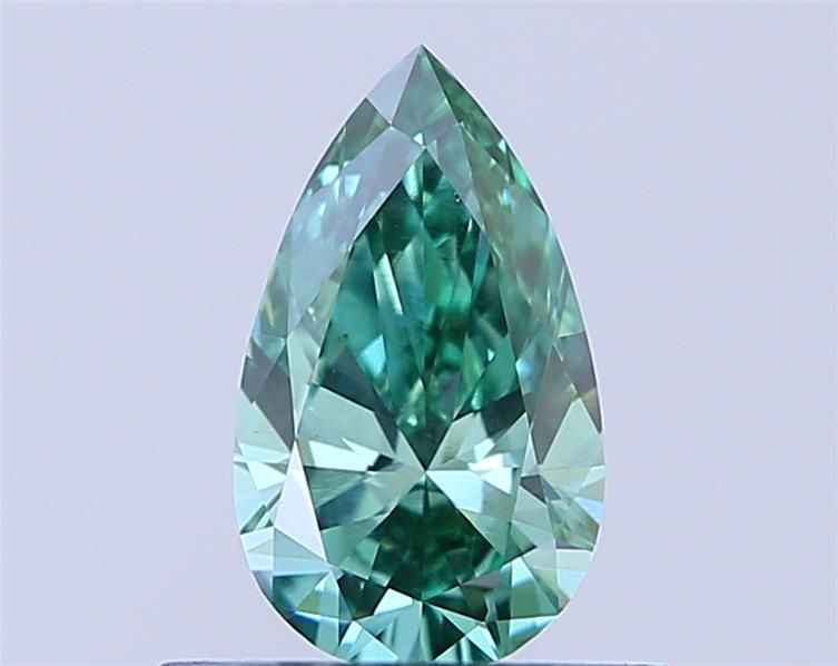0.51 CT Fancy Vivid Green PEAR