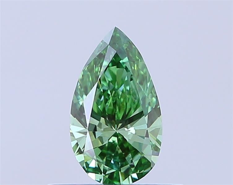 0.41 CT Fancy Vivid Green PEAR