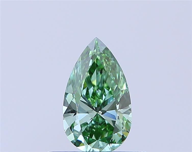 0.5 CT Fancy Vivid Green PEAR