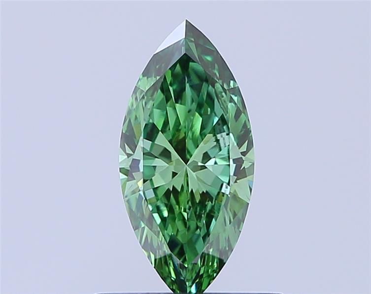 0.57 CT Fancy Vivid Green MARQUISE