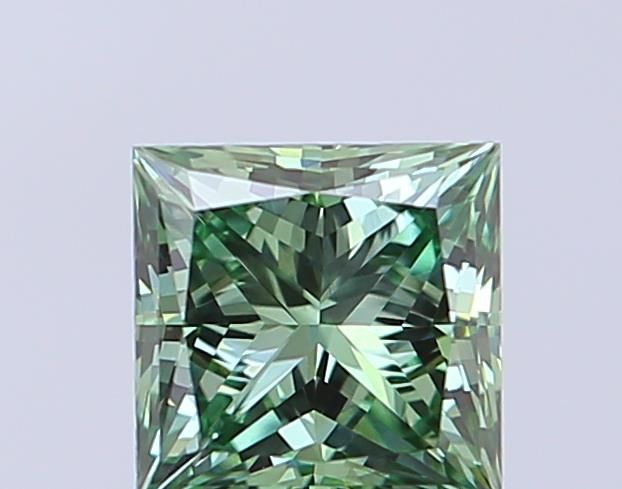 0.59 CT Fancy Vivid Green PRINCESS