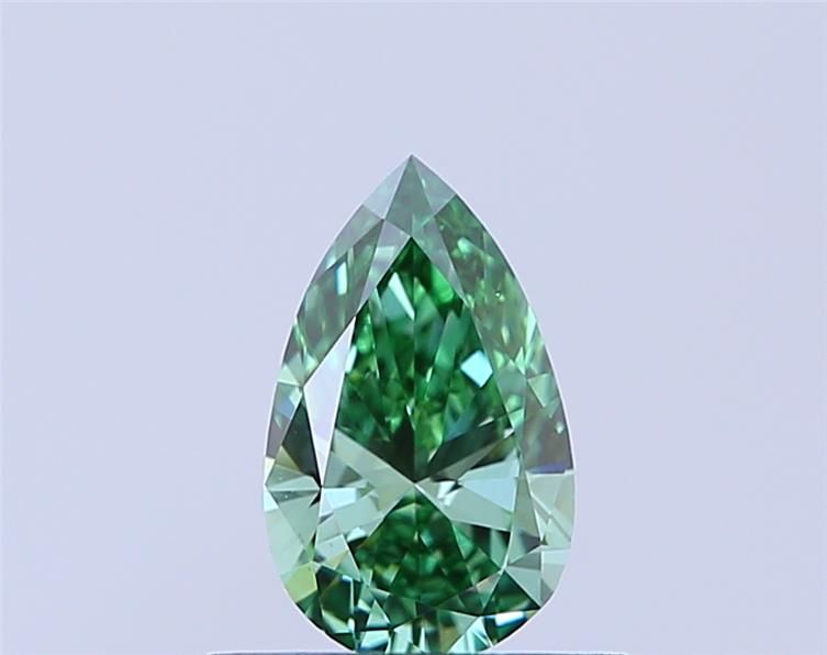 0.51 CT Fancy Vivid Green PEAR