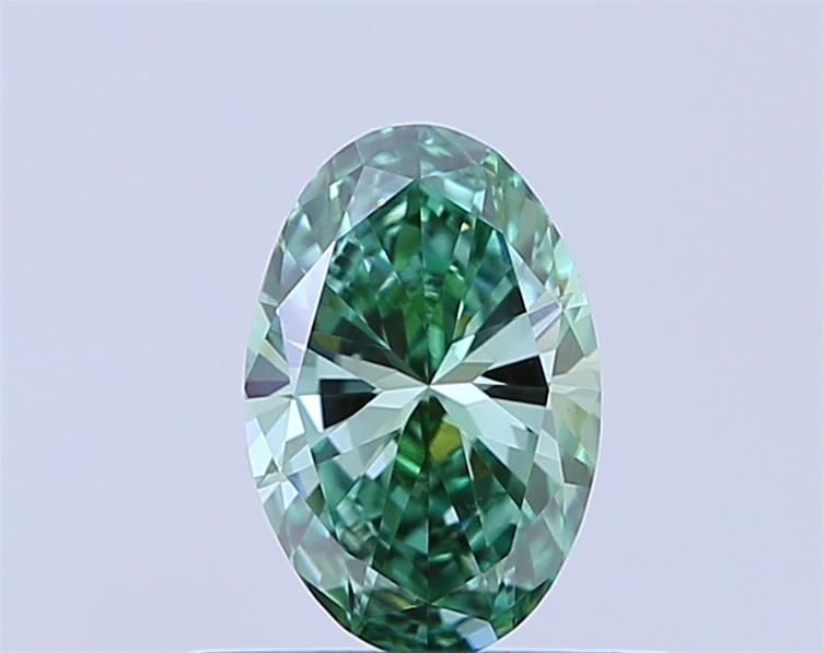 0.5 CT Fancy Vivid Green OVAL
