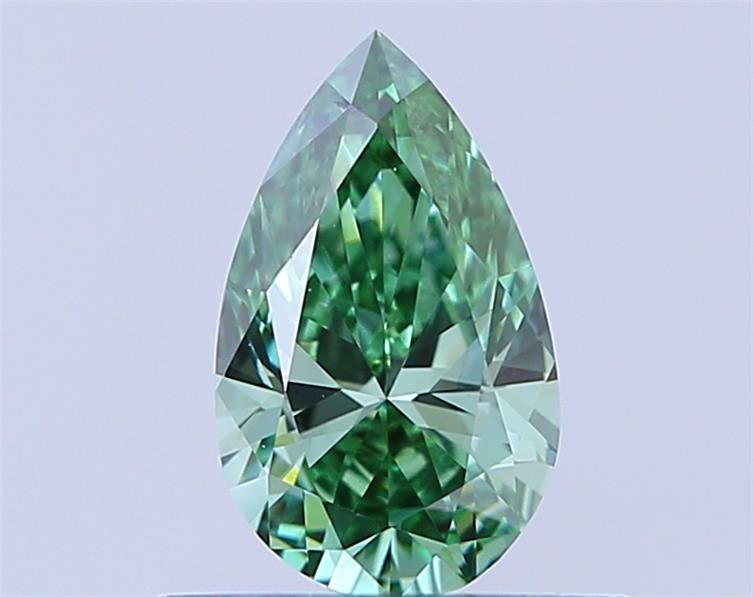 0.5 CT Fancy Vivid Green PEAR
