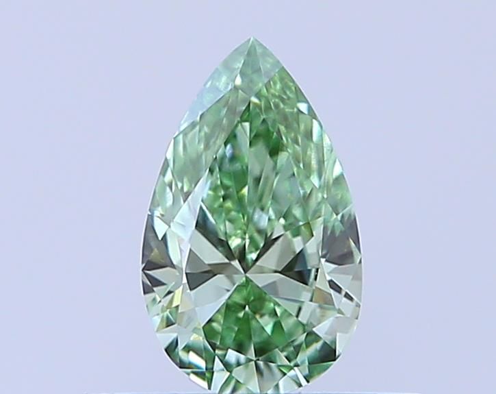 0.33 CT Fancy Vivid Green PEAR