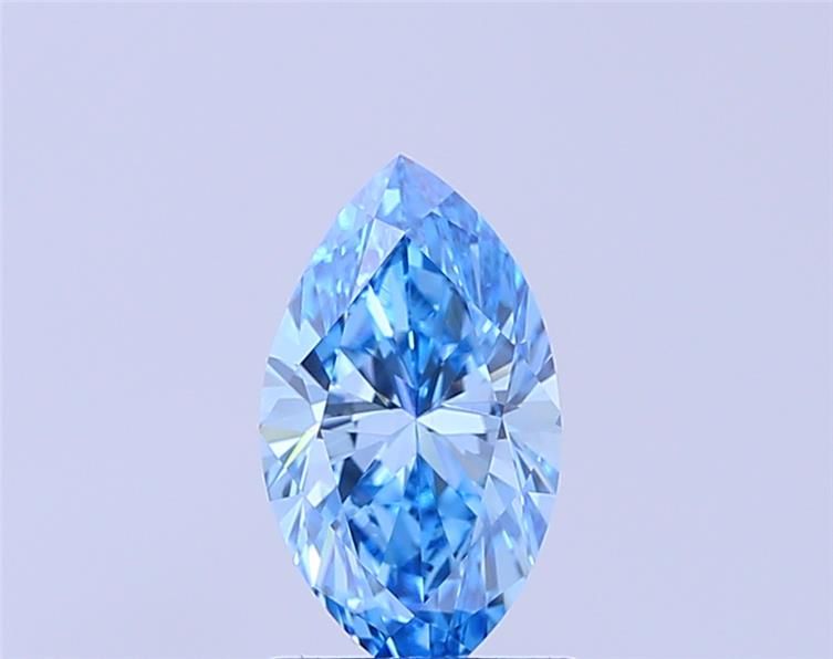 1.38 CT Fancy Vivid Blue MARQUISE