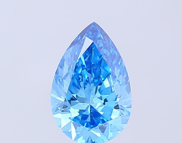 1.22 CT Fancy Vivid Blue PEAR