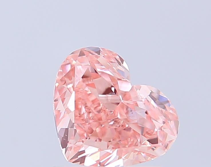 1.0 CT Fancy Vivid Pink HEART