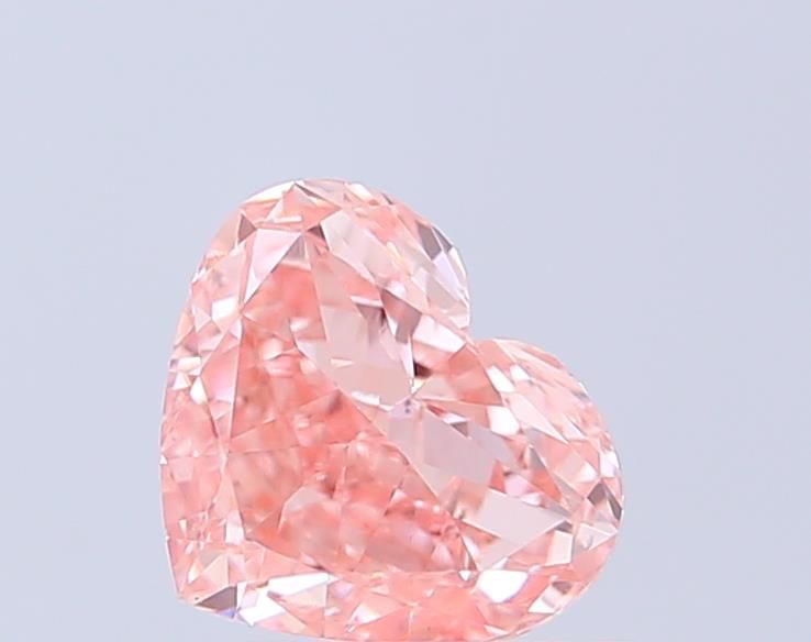 1.0 CT Fancy Vivid Pink HEART