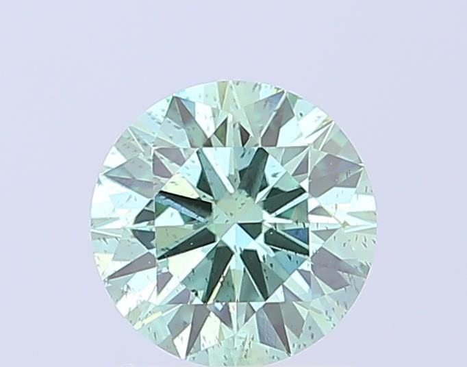 1.53 CT Fancy Vivid Green ROUND