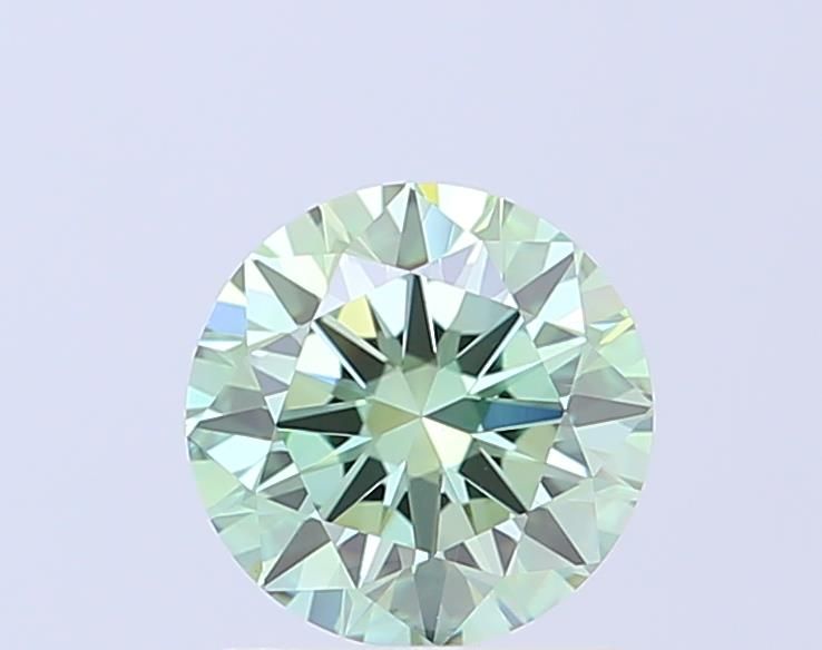 1.62 CT Fancy Vivid Green ROUND