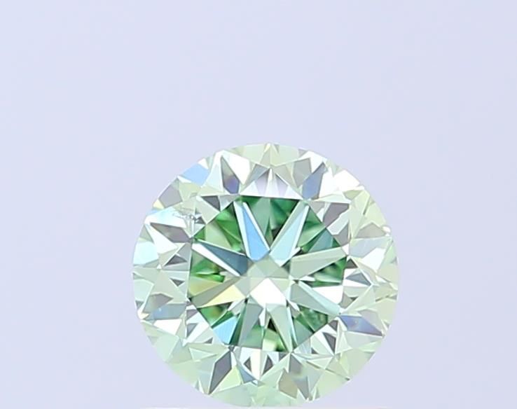 1.27 CT Fancy Vivid Green ROUND