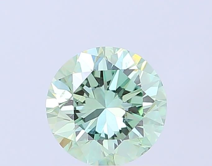 1.26 CT Fancy Vivid Green ROUND