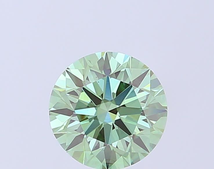 1.5 CT Fancy Vivid Green ROUND