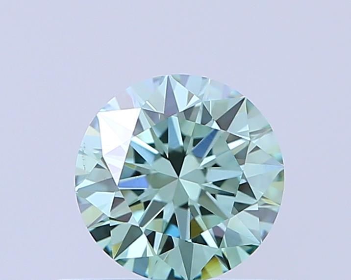 0.52 CT Fancy Vivid Green ROUND