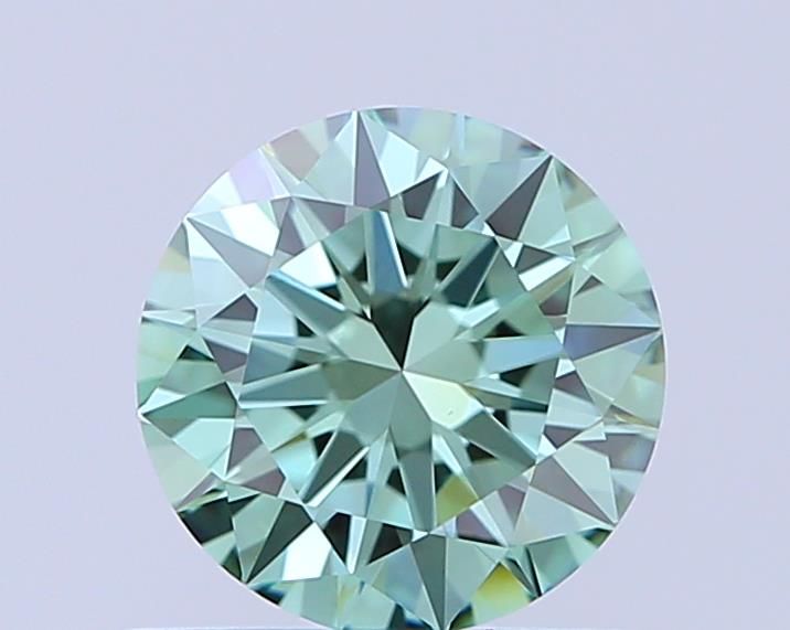 0.71 CT Fancy Vivid Green ROUND
