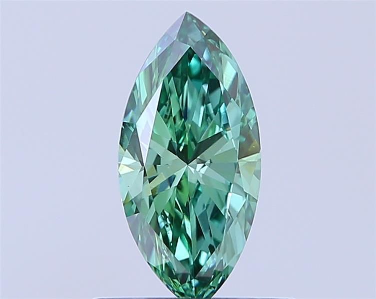 0.57 CT Fancy Vivid Green MARQUISE