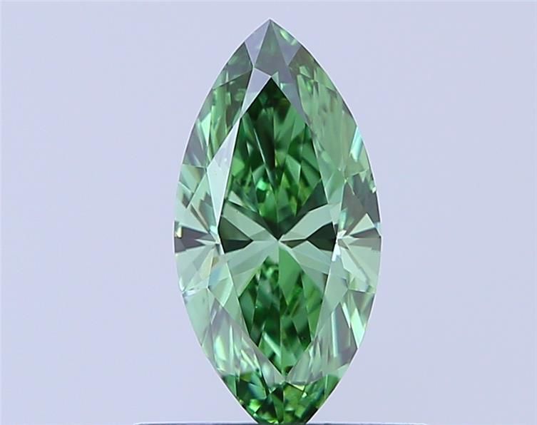 0.52 CT Fancy Vivid Green MARQUISE